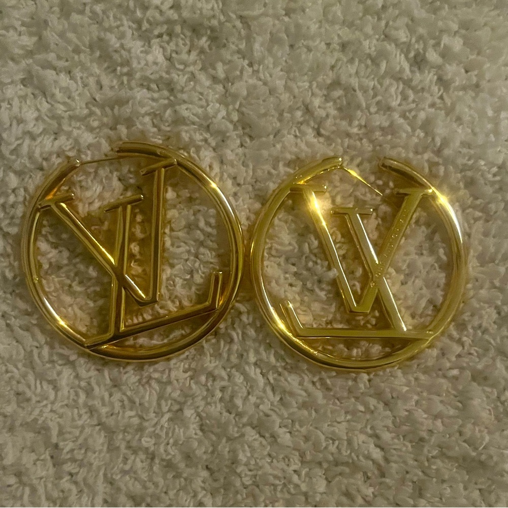 Louis Vuitton Gold Hoop Earrings